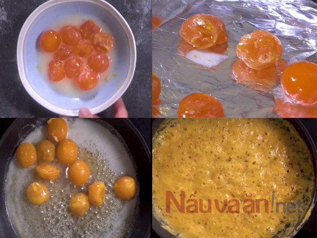 làm phần sốt trứng muối