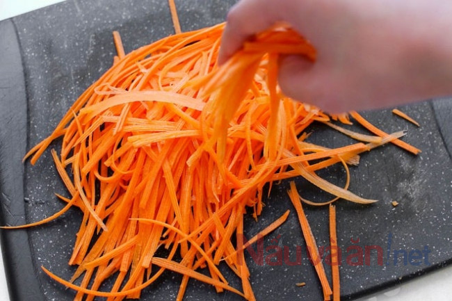 sơ chế cà rốt
