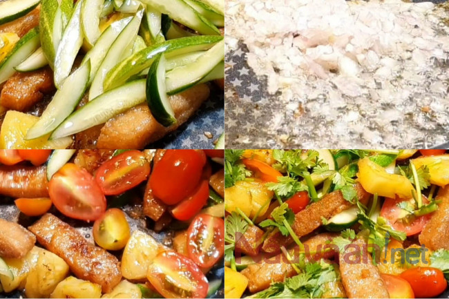 xào sườn non chay