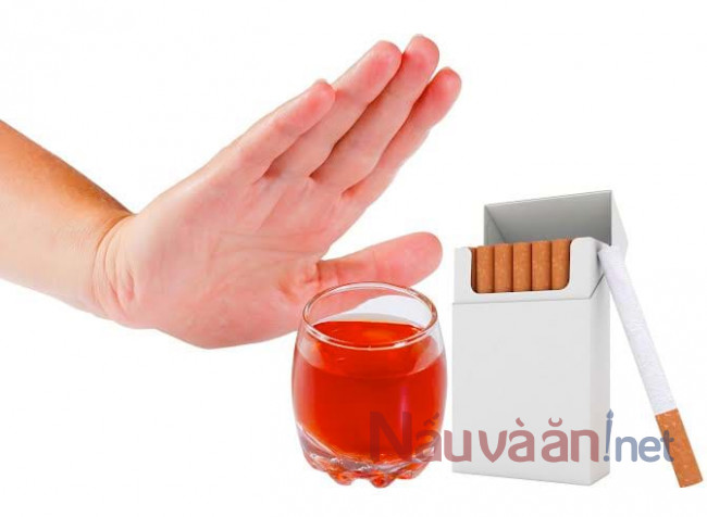 nói không với rượu bia và thuốc lá khi bạn mắc bệnh gan