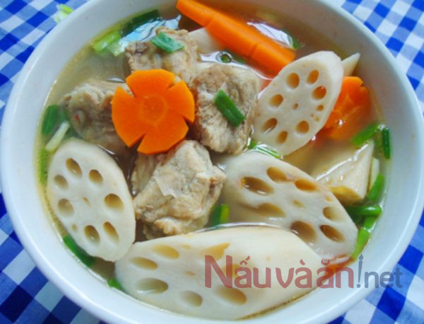 Bún hầm củ sen