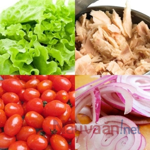 Nguyên liệu làm salad cá ngừ