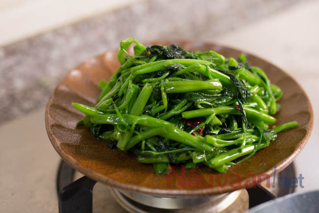 các cach xao rau ngon nhất