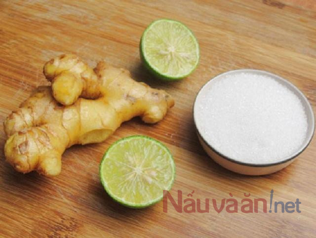 nguyên liêu cho món mứt gùng