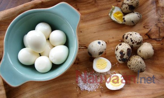 Luộc trứng cút