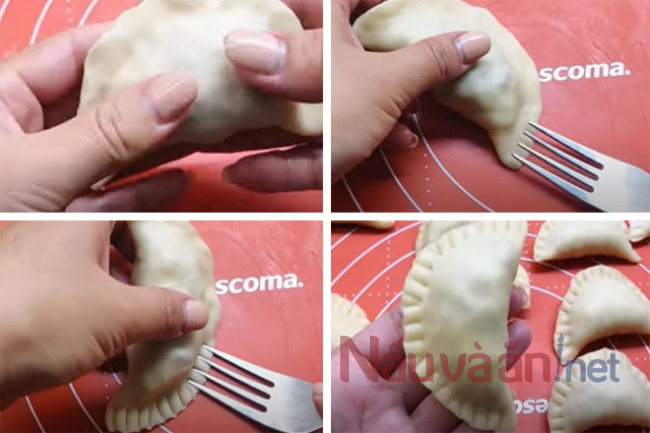Khía tạo viền bánh