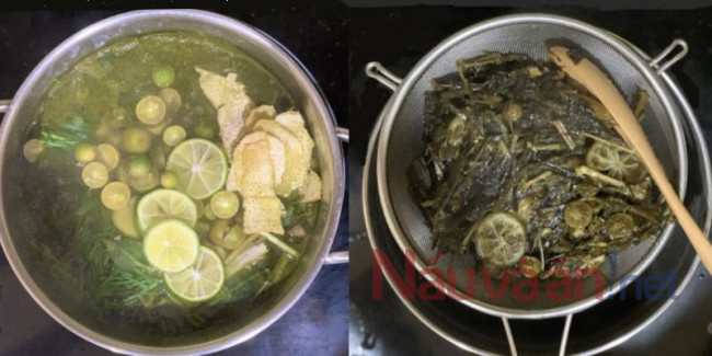 nấu siro húng chanh đường phèn