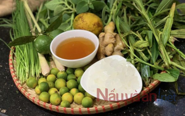 nguyên liệu cho siro húng chanh đường phèn
