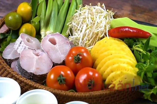 nguyên liệu nấu canh cá nấu chua