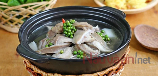 hàm bao tử với tiêu xanh