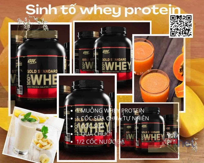 Sinh tố whey protein
