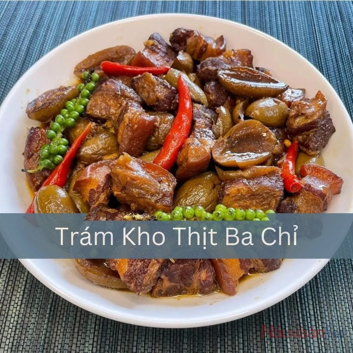 thị ba chỉ kho chám